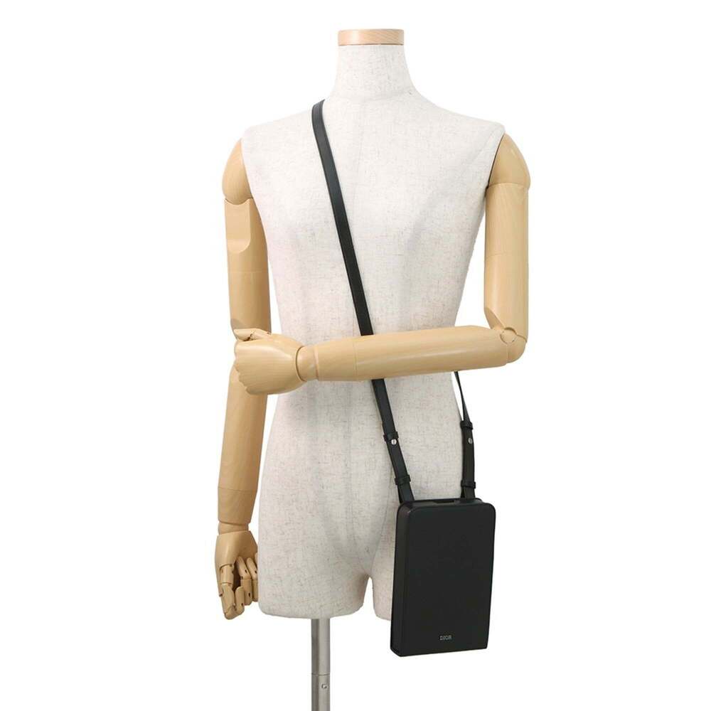 CHRISTIAN DIOR Black Leather Shoulder Bag - Picture 4 of 16